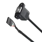 Гнездовой разъем USB 2,0 B типа для панели принтера с шагом 2,0 мм 5-Контактный корпус PCB Материнская плата кабель Dupont 25 см 50 см