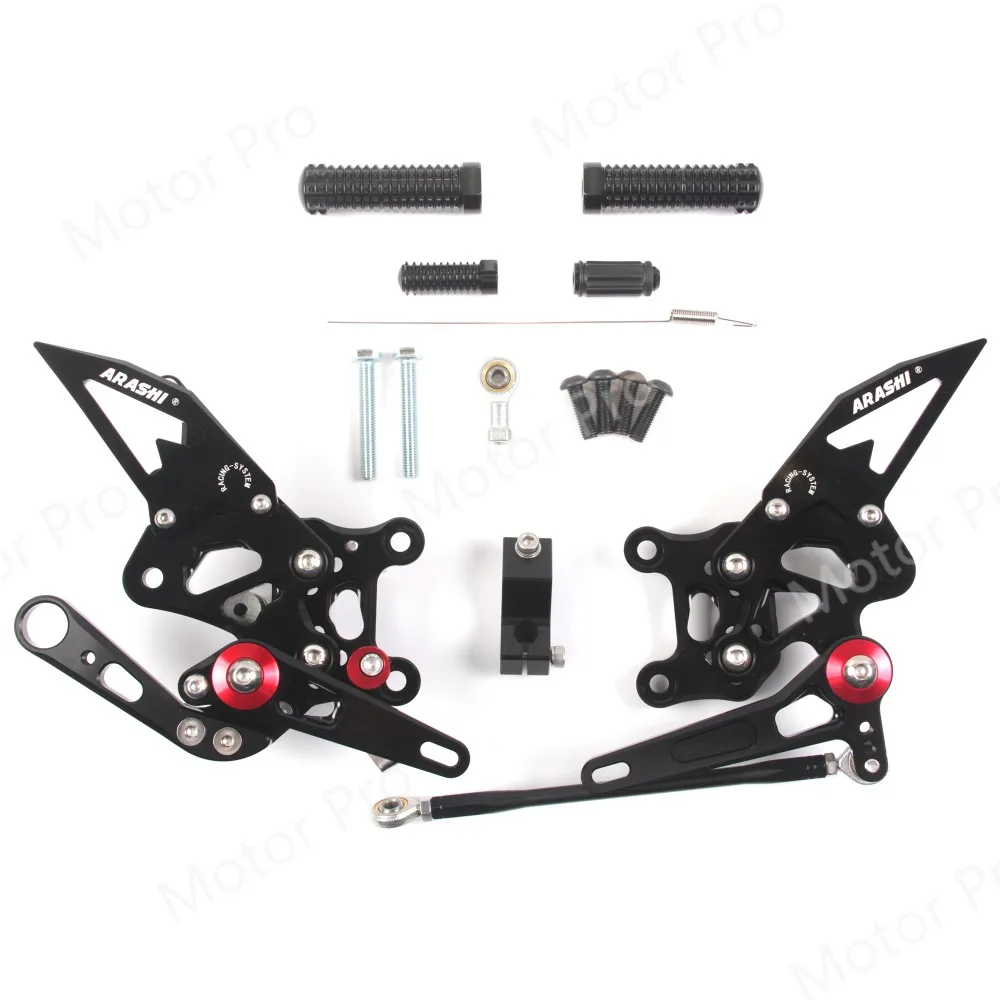 Регулируемые подножки для Aprilia RSV4 R FACTORY 2009-2012 аксессуары для мотоциклов подножки Rearsets 2010 2011 CNC алюминий