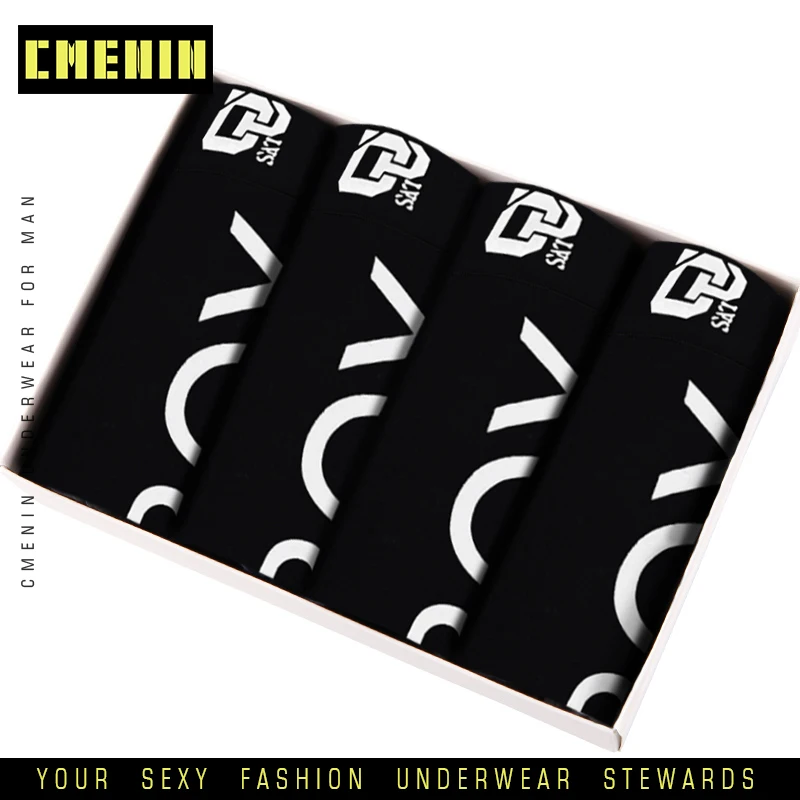 Трусы боксеры мужские 4 шт./лот нижнее белье шорты трусы U выпуклые OR212|Мужские