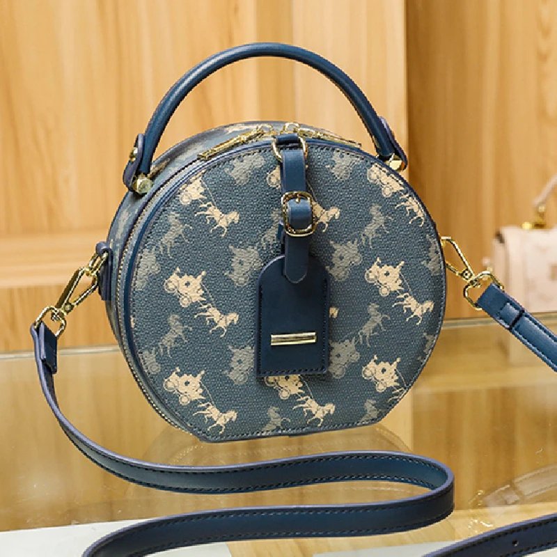 

Роскошные Дизайнерские брендовые дамские сумочки на одно плечо Metis с круглым принтом, 2021