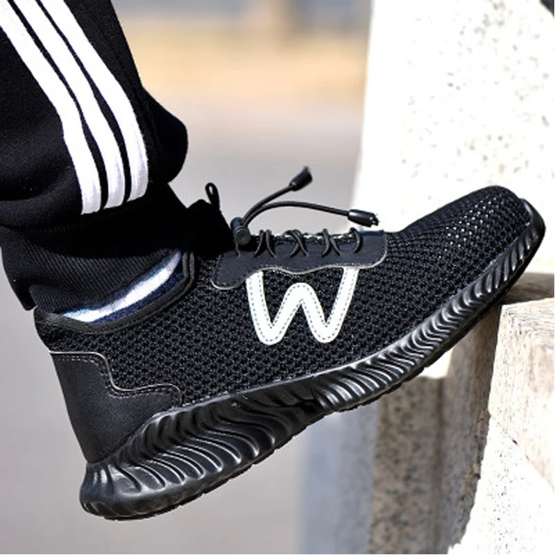 Уличная легкая Мужская и Женская рабочая обувь со стальным носком