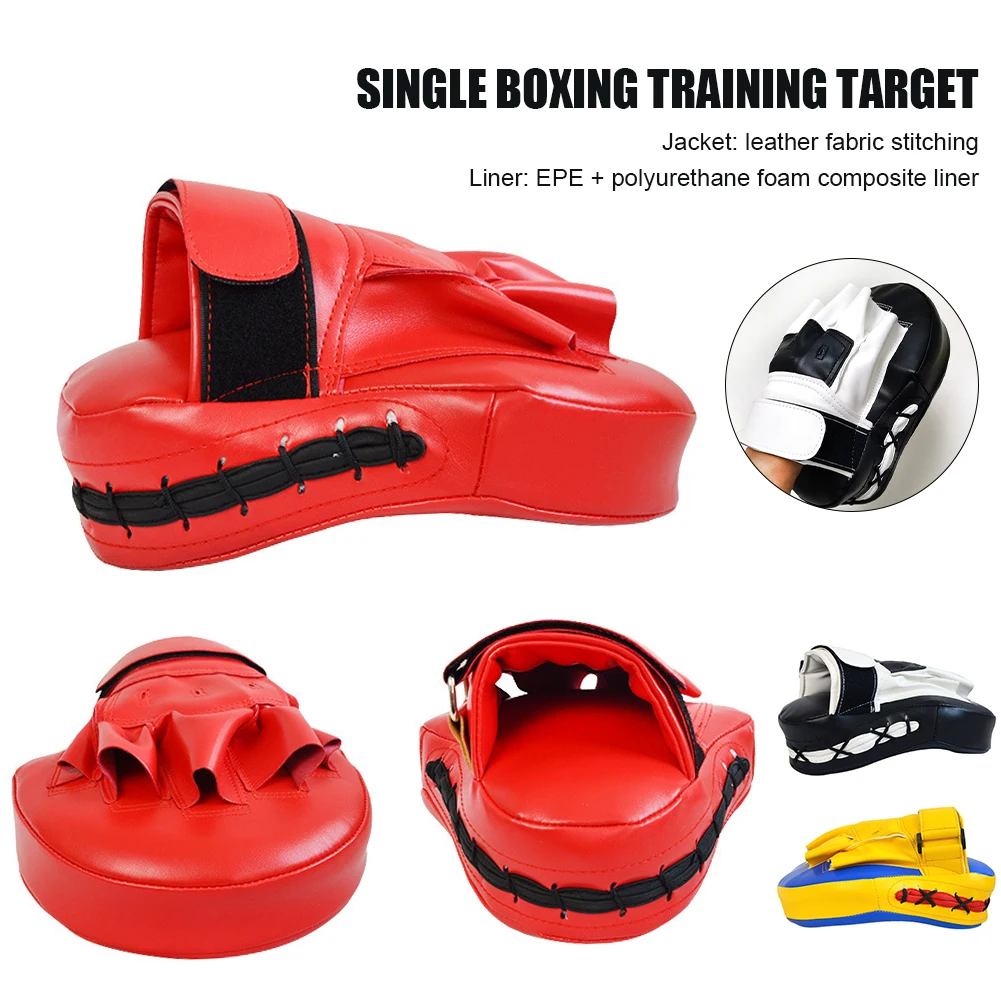 

1Pcs Curved Punching Mitt Thickened Kickboxing Hand Target Boxing Pads Focus Punching Sanda Training Gloves Sparring Boxing Bags