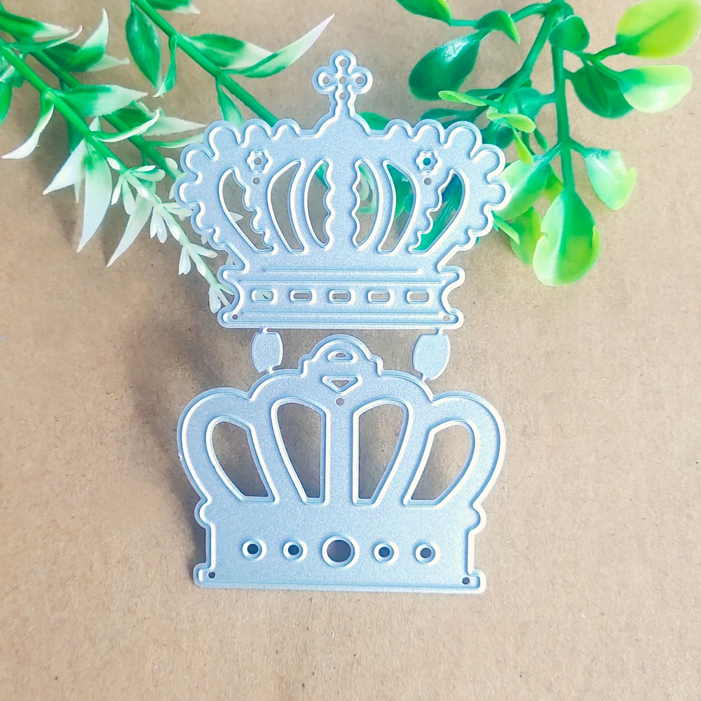 

2 sets of crown accessories decoration card metal cutting die stamping die scrapbook scrapbook paper process template DIY