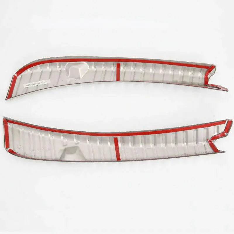 2 шт стальной багажник задний бампер защитная пластина крышка порога для Tesla модель 3 17-19 высокое качество серебро Нержавеющая сталь