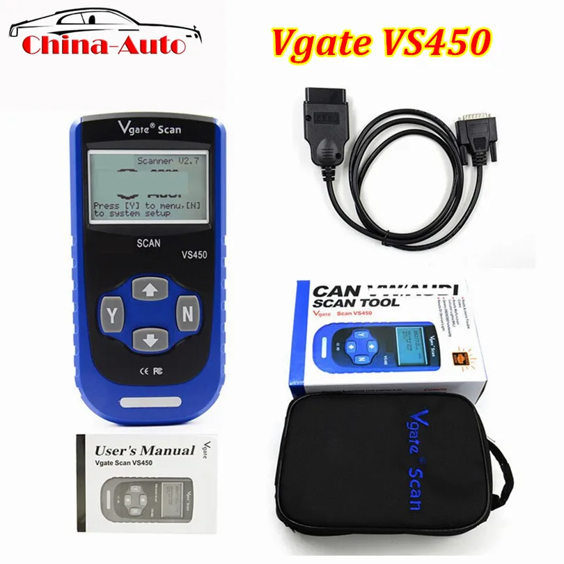 Лучшая цена Vgate VS450 считыватель кодов Com сброс подушка безопасности ABS для VS 450 V W A U