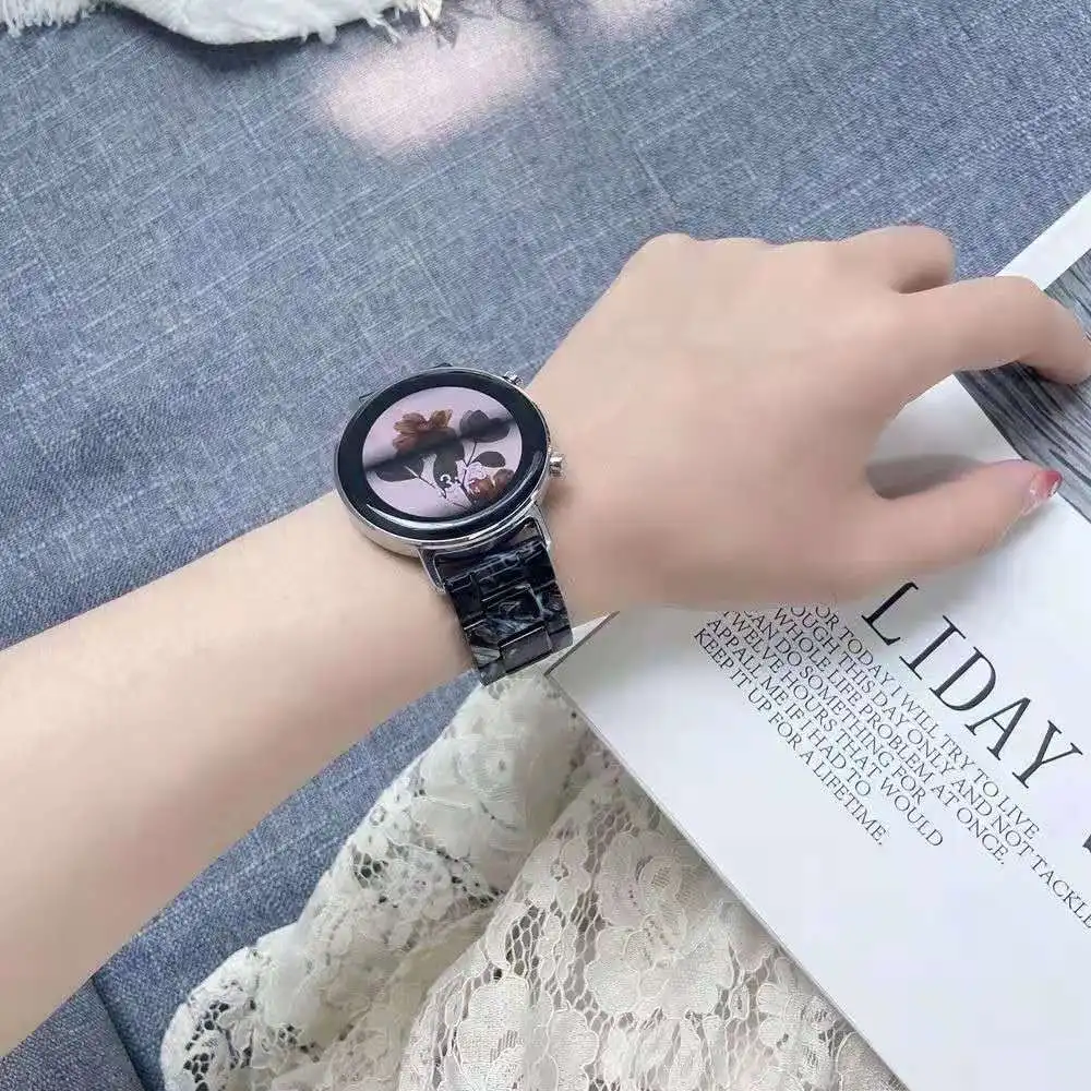 20mm 22mm Resin Watch Strap for samsung galaxy watch 3 46mm active 2 40 44mm strap Gear S3 band replacement for huawei gt2 watch
