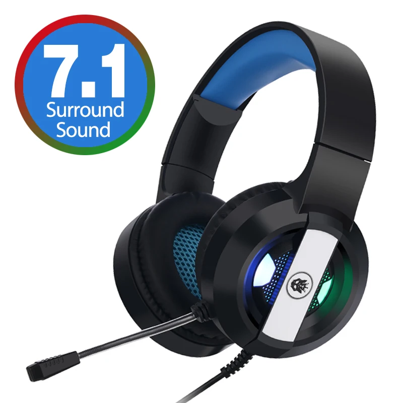 

Cosbray 7.1 Gaming Headset, Head-mounted With Microphone Wired Headset RGB Lighting Game headset , For PS4, Xbox One, Computer