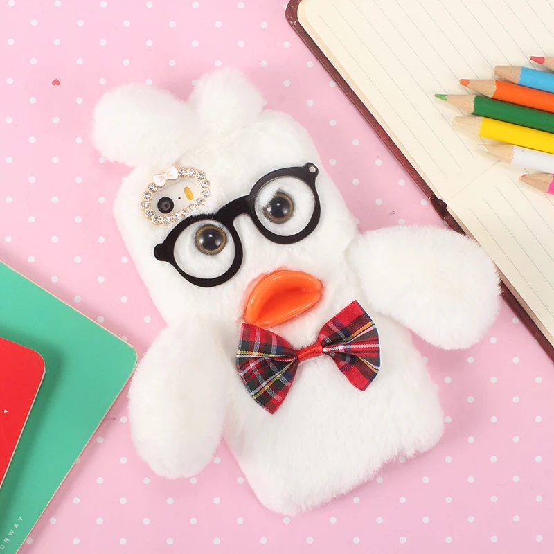 Модный мягкий пушистый чехол сделай сам в красивом стиле защитный для телефона