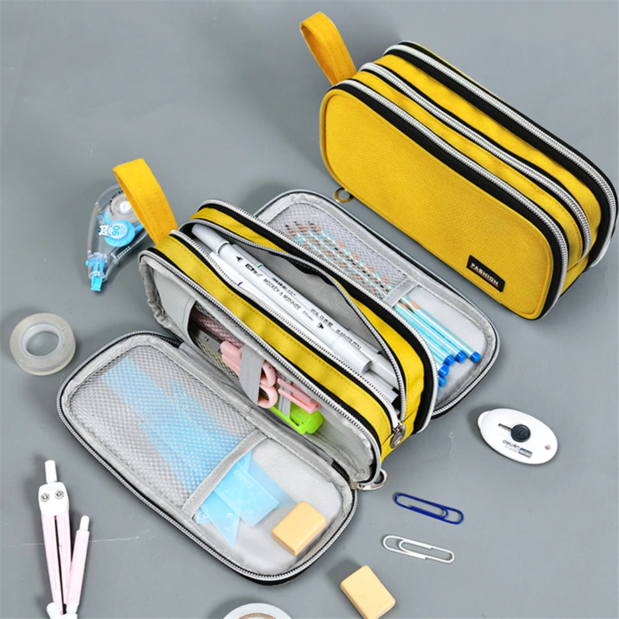 

Pencil Cases Big Bags Case Stationery Pencilcase Estuche Trousse Scolaire Material Escolar Papeleria Office Supplies Capinha
