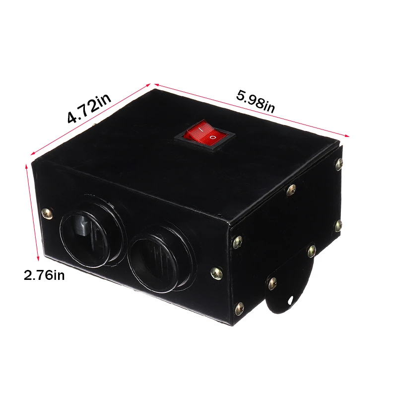 

12V Car Heater 1000W Car Glass Defroster Demister Window Heater 2 Air Outlet Warm Dryer in Car Goods Interior Accessories Winter