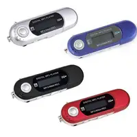 Цифровой карманное FM радио Портативный MP3 плеер FM приемник с ЖК-дисплей Дисплей ремешок на шею, 3,5 мм разъем для наушников мини Walkman видео Зап...