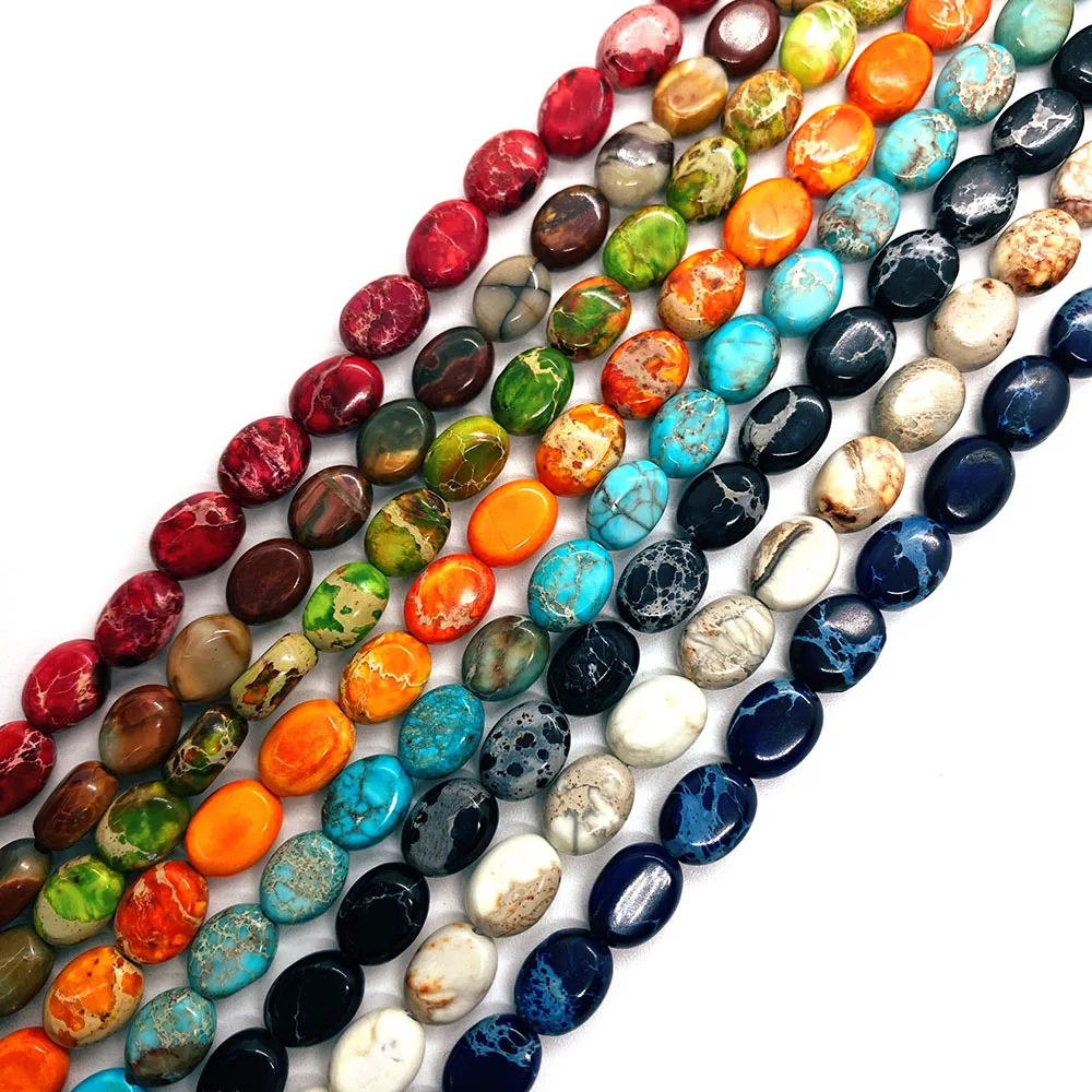 

Egg-shaped Natural Stone Beads 7x9mm Imperial Stone for DIY Handmade Jewelry Wholesale Necklace Earrings Jewelry Accessories