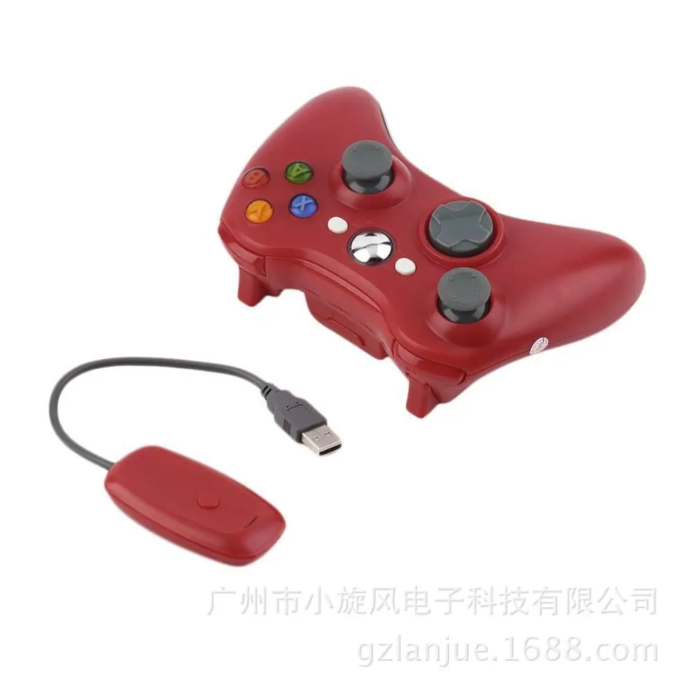 Красный Беспроводной/проводной контроллер для Xbox 360 геймпад джойстик для X box 360 Jogos пульта Win7/8/10 шт. игровой джойстик - Цвет: Красный