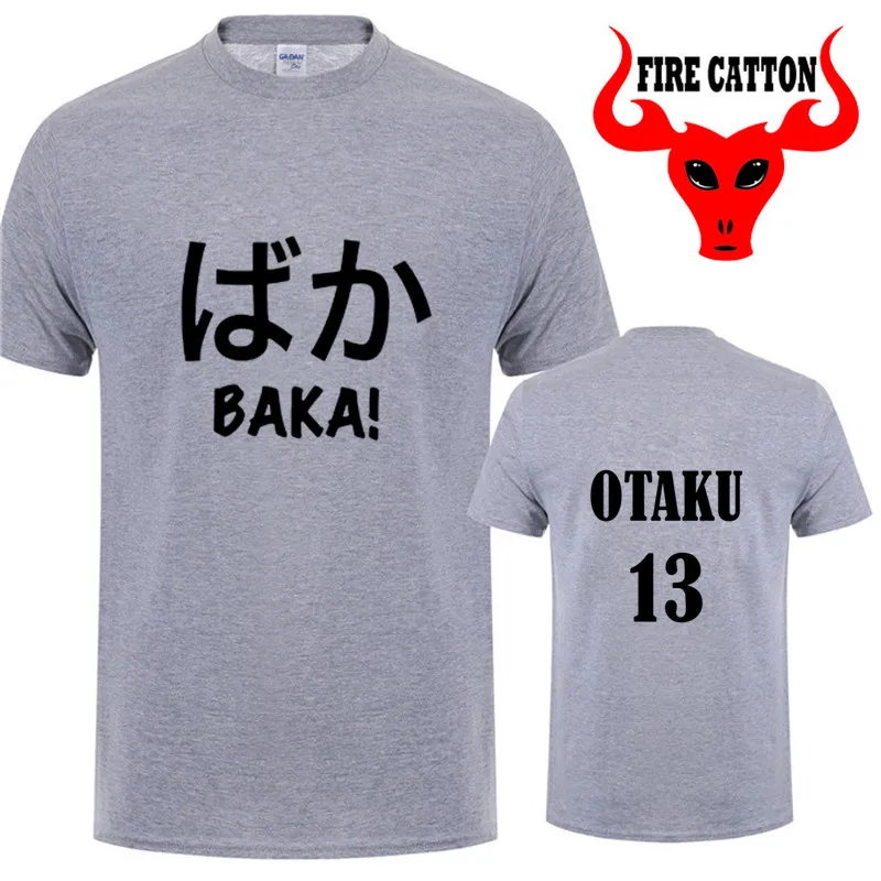 Nipon аниме Otaku Baka футболки для женщин и мужчин японский сленг футболка Забавный