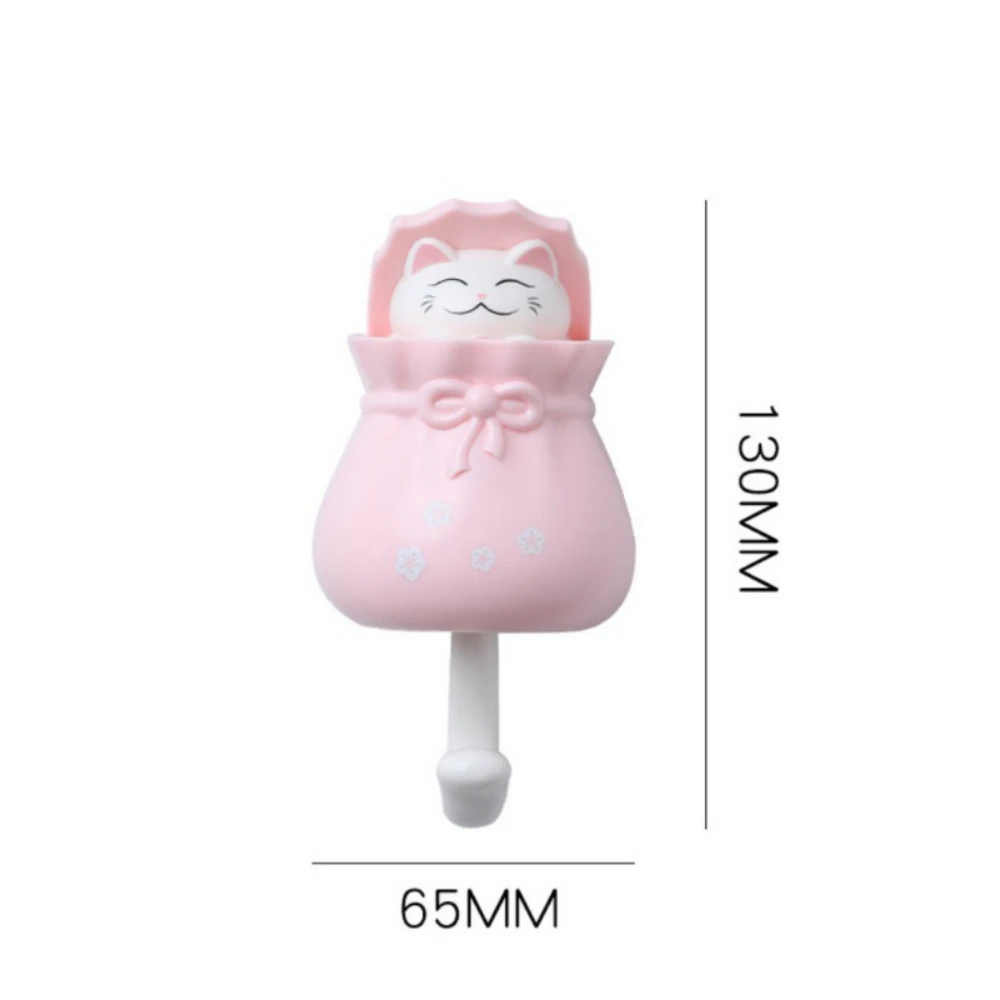 

1 Pcs Cute Cat Hook For Hanging Keys Hats Towels Bags Scarves Wall Hooks For Decorating Children's Rooms Living Room And Bedroom