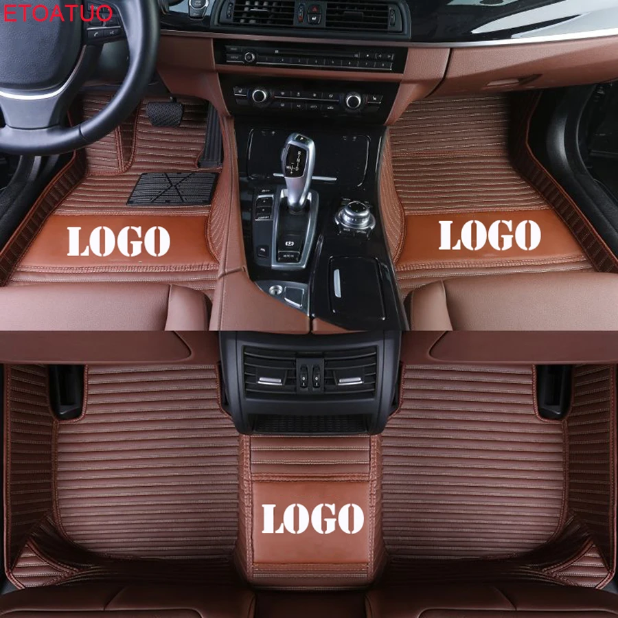 ETOATUO Пользовательский логотип автомобильные коврики для Mercedes Benz все модели A160 180 B200 c200 c300 E класс GLA GLE S500 GLK аксессуары автомобиля