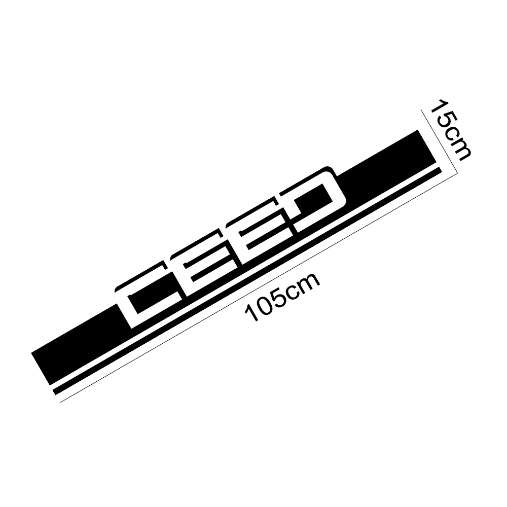 

Automobile Hood Cover Car Stickers For Kia Ceed Auto Vinyl Film Long Strip Decals Racing Sports Styling Decoration Accessories