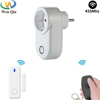 433mhz motion sensor switch 220v 15a eu wireless remote control socket and wall switch for lightfireplacesmart home automation