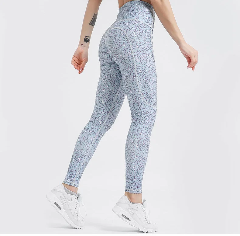 Женские спортивные Леггинсы для йоги с принтом Ван Гога штаны фитнеса бега