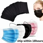 Одноразовая маска для лица Non ткали Mascarillas 3 Слои фильтр маска для лица из дышащего материала медицинская маска маски для взрослых