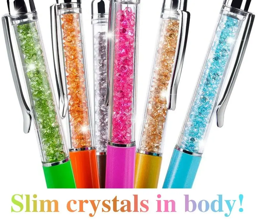 5 шт./лот алмазные кристаллы шариковые ручки кристаллические блестящие