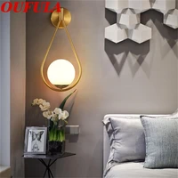 hongcui brass indoor wall lamps led fixture creative indoor decorative for home bedroom living room