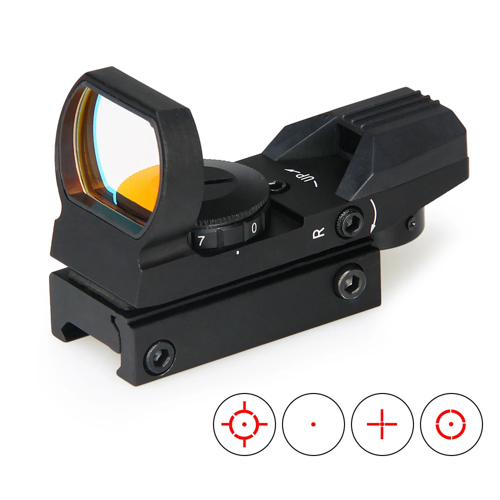 Охотничья оптика PPT 1X22 Reflex 4 красная точка зрения тактические страйкбольные скопы