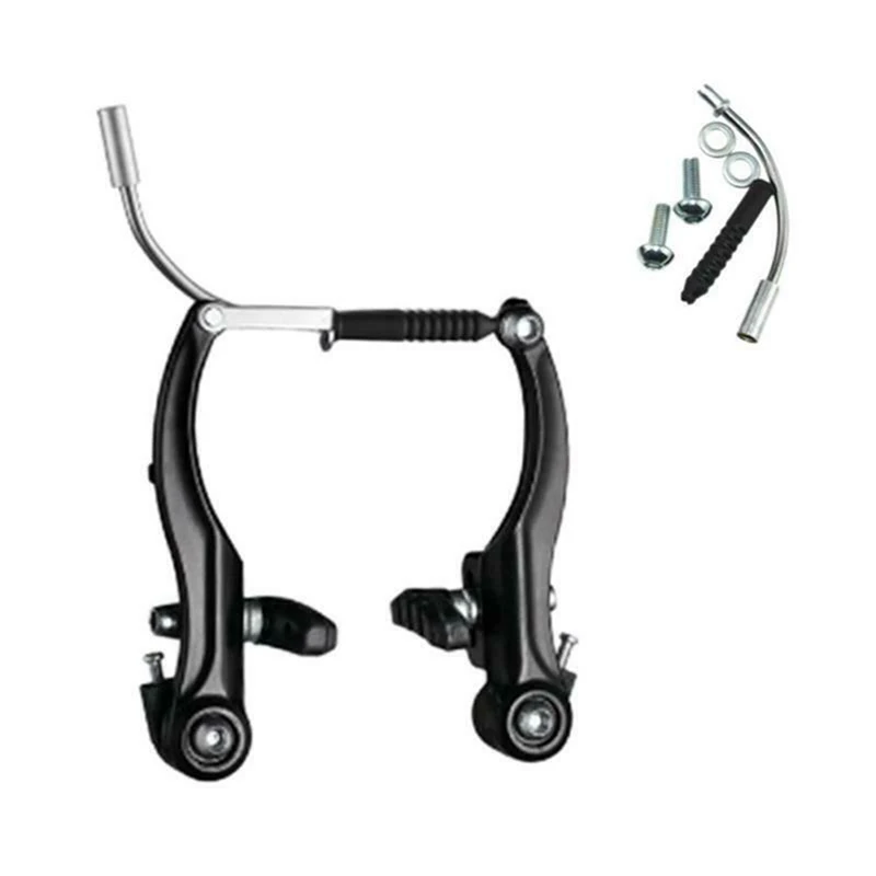

Aluminum Alloy V Brake Bicycle Cycling Curved Rods Bike Brakes Full Set EIG88