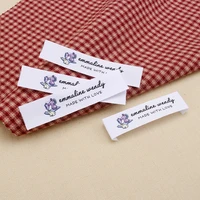 custom clothing labels name tags personalized brand cotton printed labels handmade labels sewing machine md0322