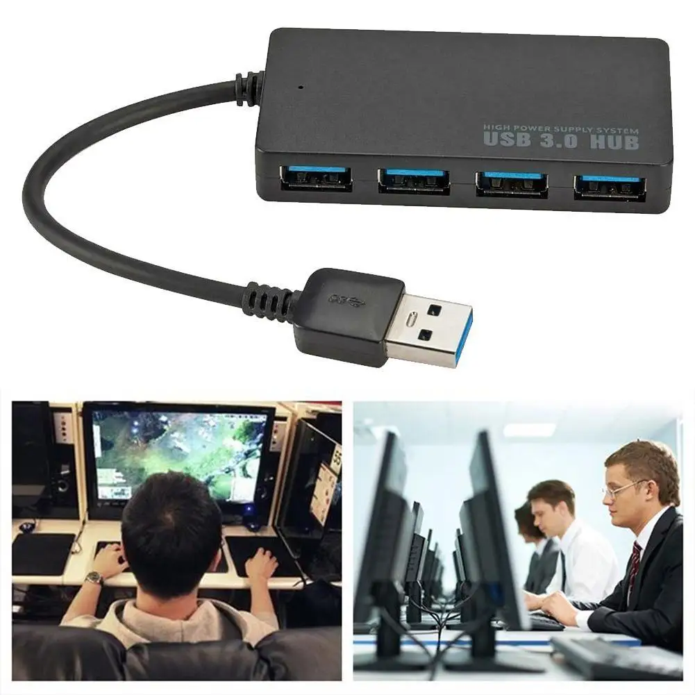 

1Pc High Speed 4-Port USB 3.0 HUB Multi USB Splitter 4 Ports Multiple USB Expander Computer Accessories For Laptop PC