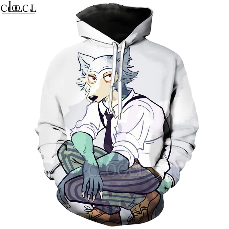 Толстовка Мужская/Женская CLOOCL с мультипликационным аниме BEASTARS Свитшот в стиле