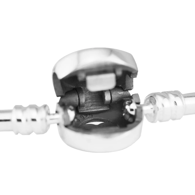 

Loving Heart Silver Enamel Bangles For Jewelry Making Sterling Silver Jewelry For Woman DIY Beads Fashion Silver Bracelets