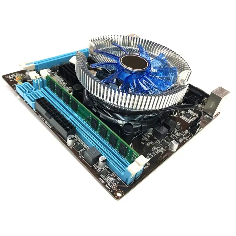 

1Set HM55 Computer Motherboard I3 I5 Lga 1156 4G Memory Cooler Fan Atx Desktop Computer Mainboard Game Assembly Kit