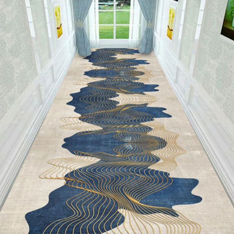 Длинный ковер в скандинавском стиле для коридора абстрактный 3D гостиной 80 дюймов