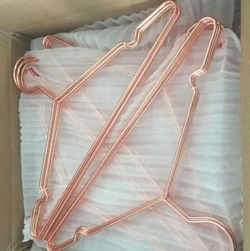 

Free shipping 100pcs 40cm Fashion Rose Gold Hangers For Clothes Antiskid Drying Storage Organizer Rack Adult And Children Hanger