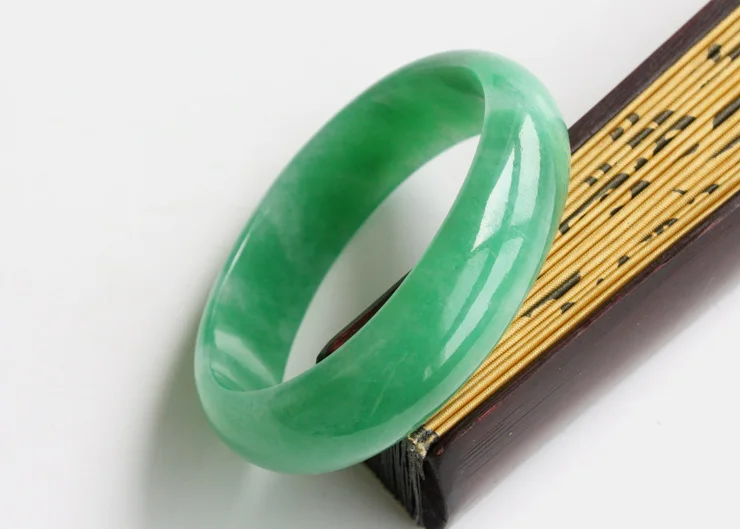 

zheru jewelry natural Myanmar jadeite 54-64mm green bracelet elegant princess jewelry send mother to girlfriend