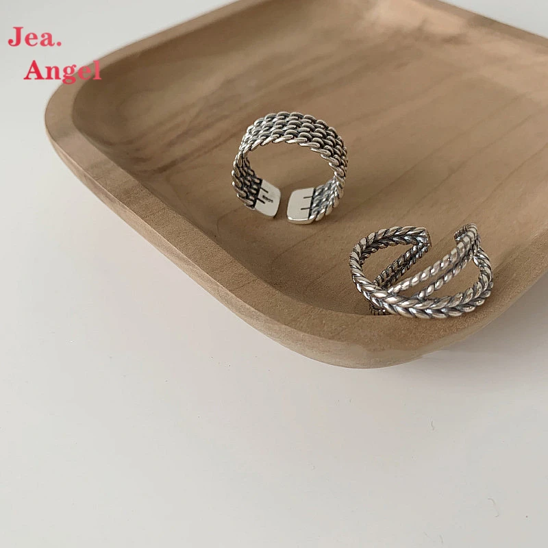 

Кольцо женское из серебра 925 пробы с переплетением, 2021Trend Style