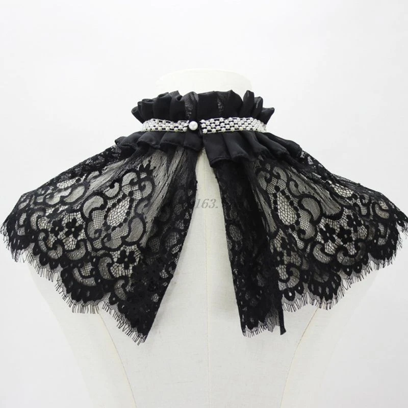 Женская ажурная кружевная Свадебная шаль с цветочной вышивкой болеро оборками и