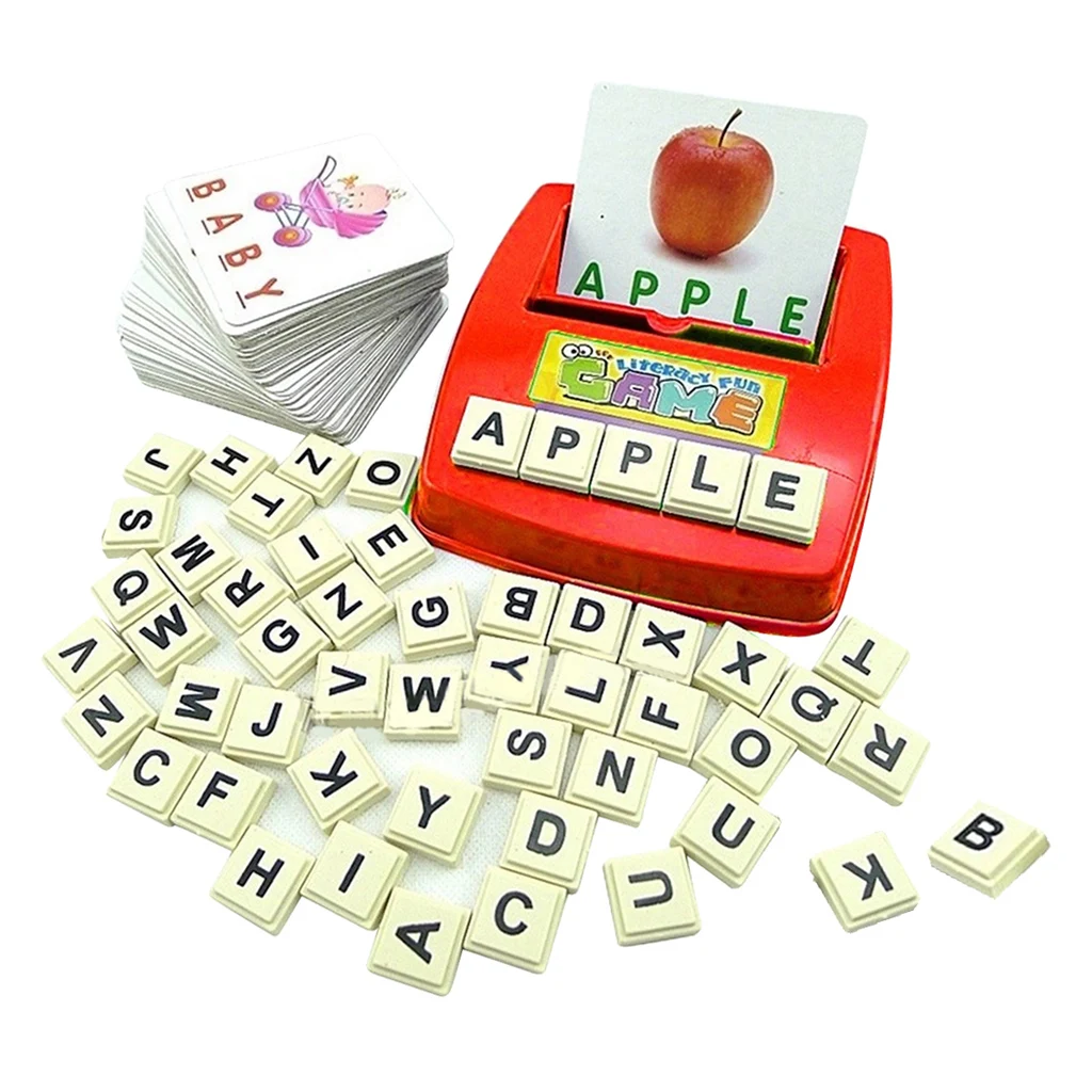 

Learning Machine Spell English Words Game with Cards Letters for Children
