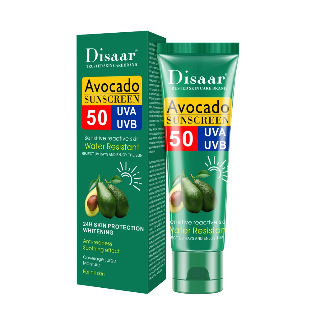 

50g Essential Avocado Sunscreen for Face and Body, Whitening, Skin Protection, Oil Control, Moisturizer, Skin Care