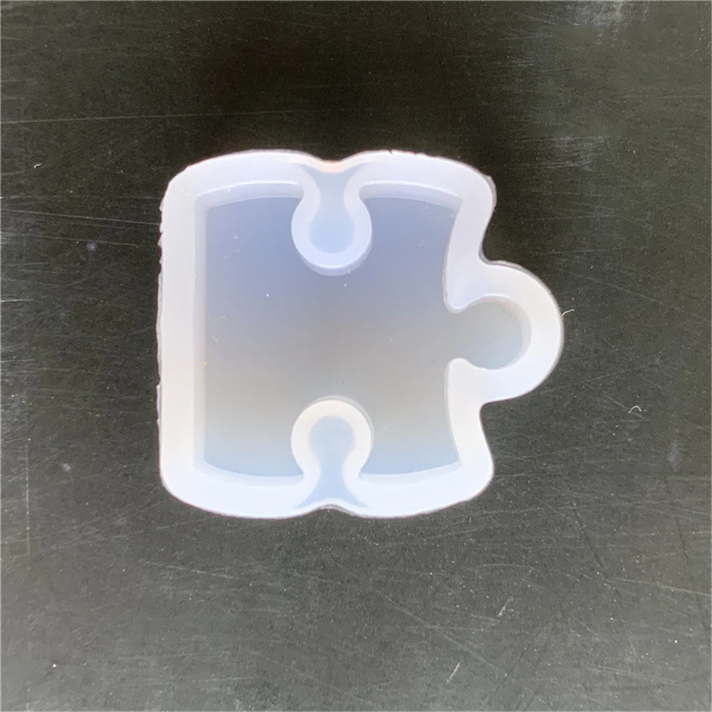 

4 Kinds Puzzle Piece Gemstone Crystal Epoxy Resin Mold Diy Jewelry Pendant Making Tools Epoxy Clear Silicone Mould