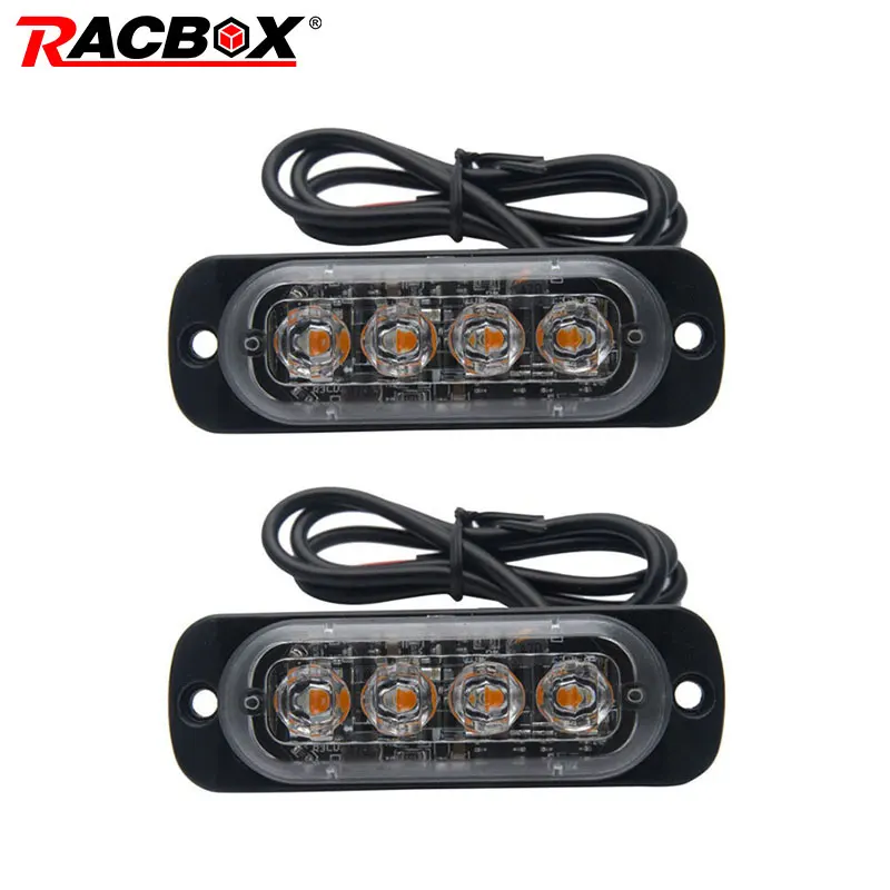 Авто Стайлинг ярко белого и желтого цвета красные Синие 4 светодиодный