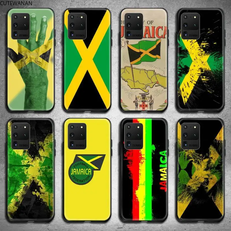 

Retro Jamaica National flag Phone Case For Samsung Galaxy S21 Plus Ultra S20 FE M11 S8 S9 plus S10 5G lite 2020
