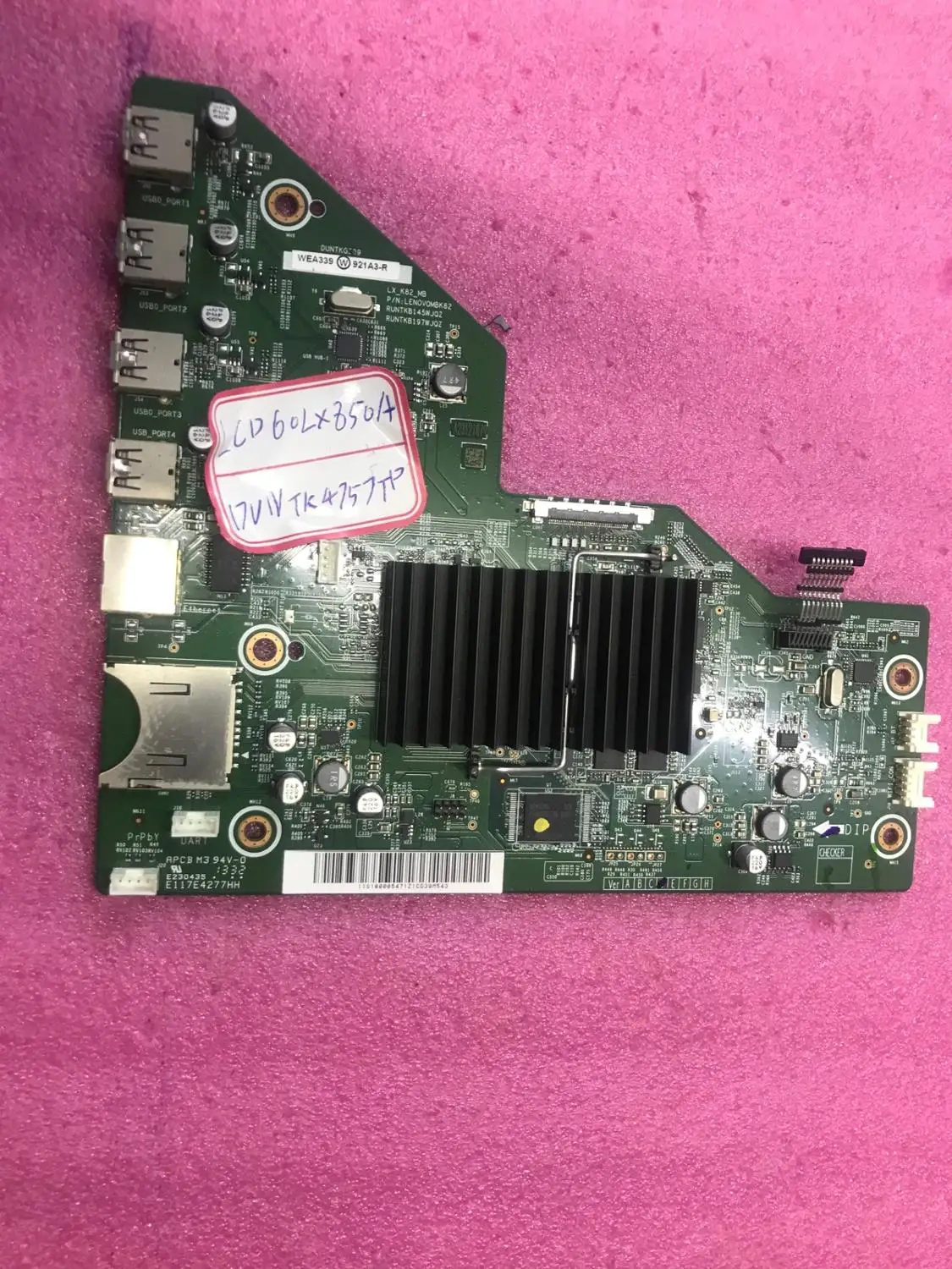 

LCD-60LX750A оригинальная материнская плата RUNTKB145WJQZ экран JE600D3G