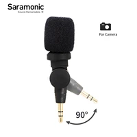 saramonic sr xm1 3 5mm trs plug and play mini microphone for camera camcorder audio mixer handy recorder