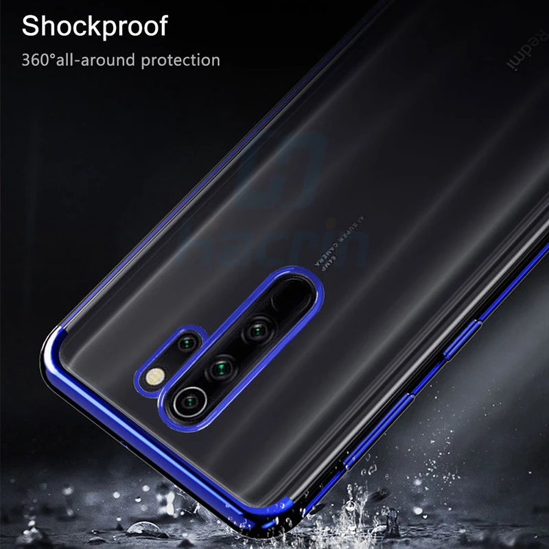 Чехол для телефона Xiaomi Redmi Note 8 Pro чехол роскошный бампер силиконовый прозрачный