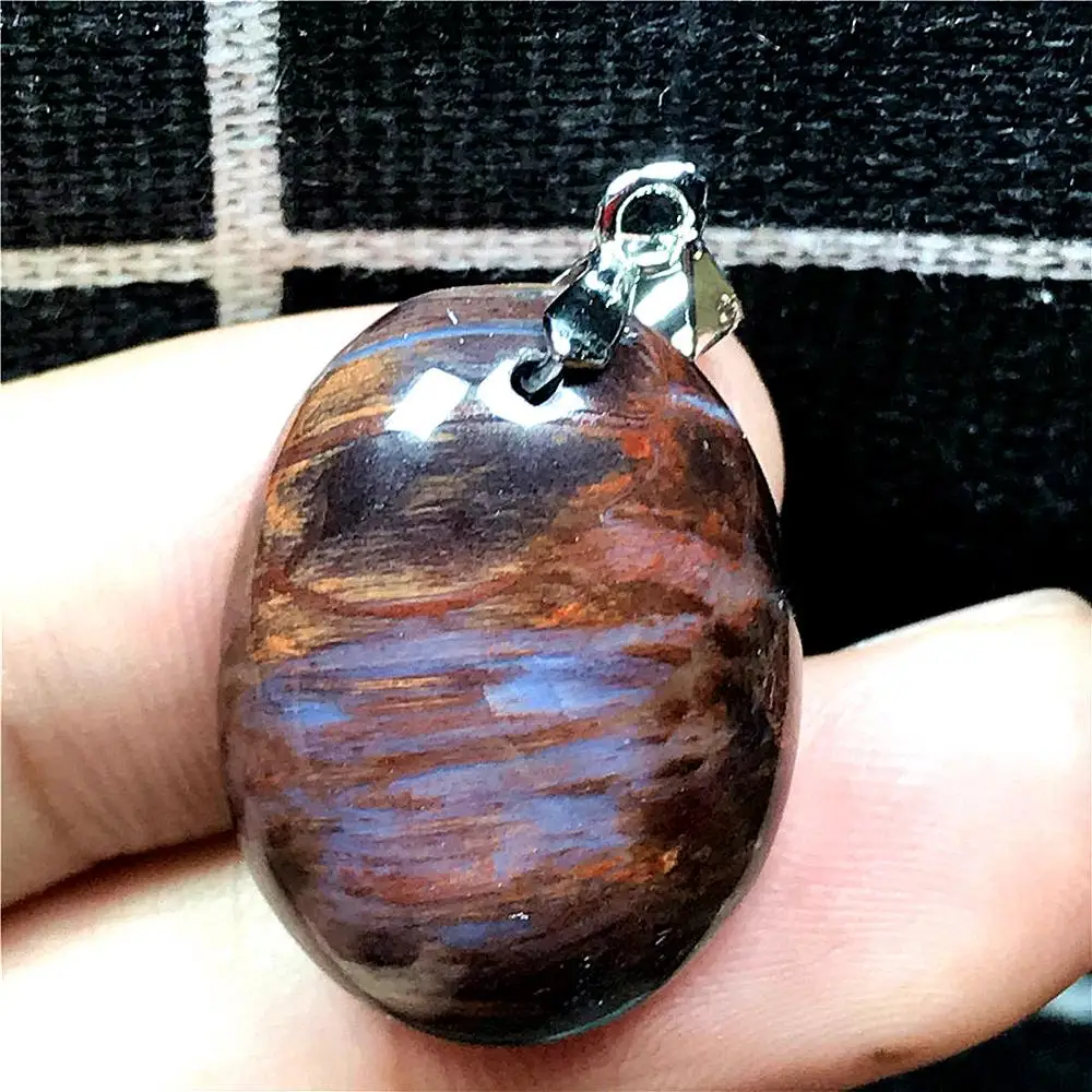 Топ из натурального цвета красный синий Pietersite кулон ювелирные изделия для женщин