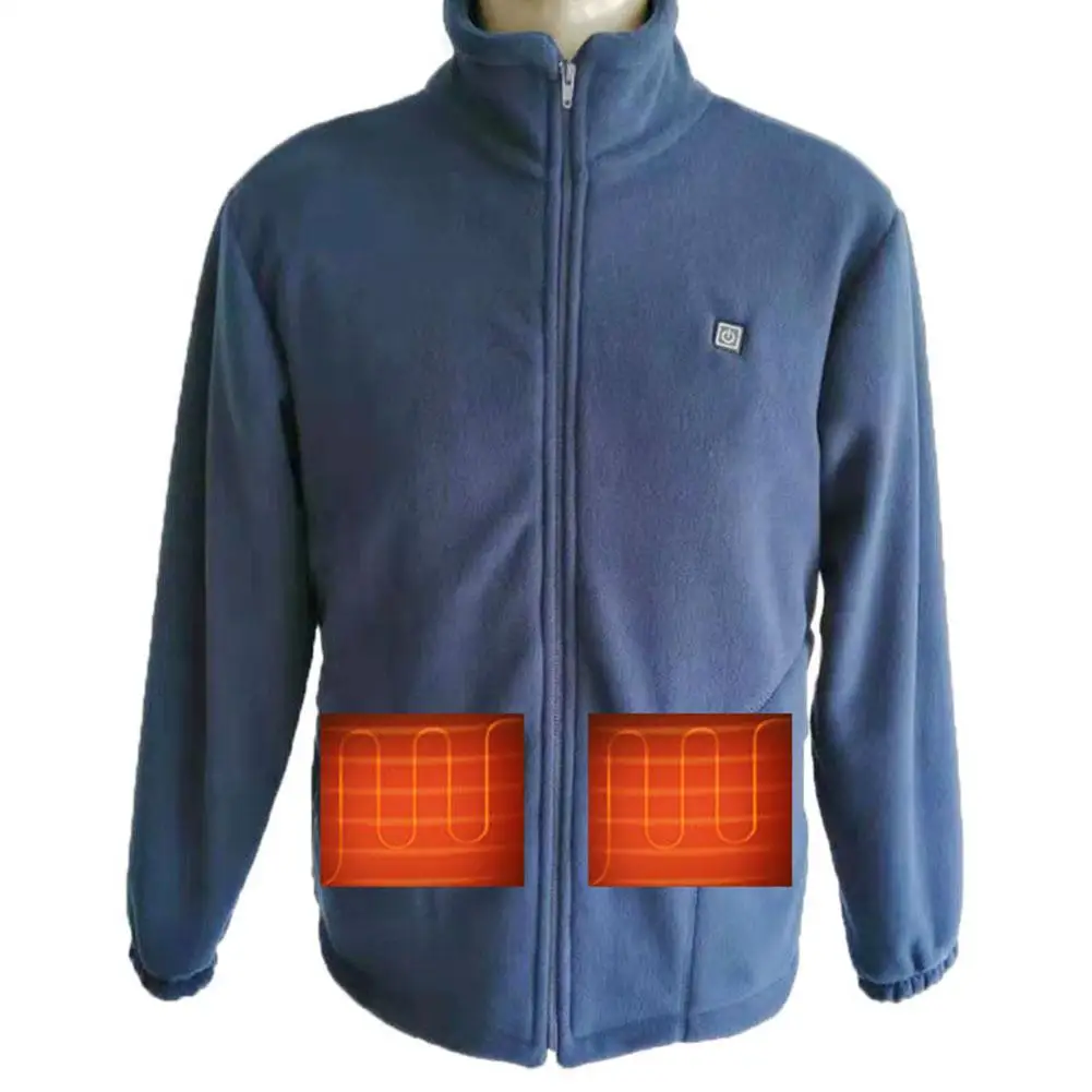 Графеновый утолщенный флисовый нагревательный жилет умный костюм USB одеяло