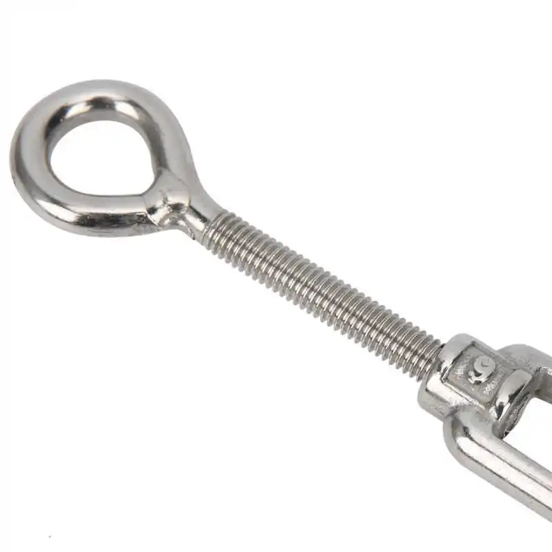 

M6 Stainless Steel Eye And Eye Turnbuckle Wire Tensioner 100kg / 220.5