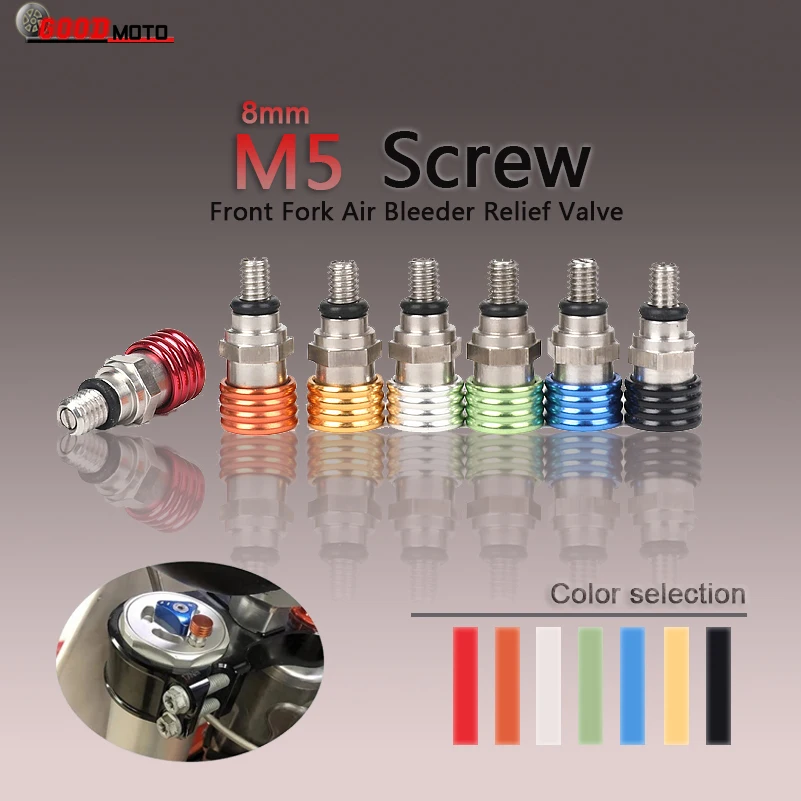 Универсальный винт M5 передняя вилка воздушный спускной клапан для CR CRF YZ YZF WRF KX KXF